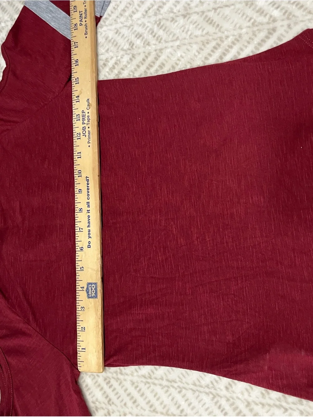 Washington Redskins Cold-Shoulder Tee in Burgundy and Gold M 7-9